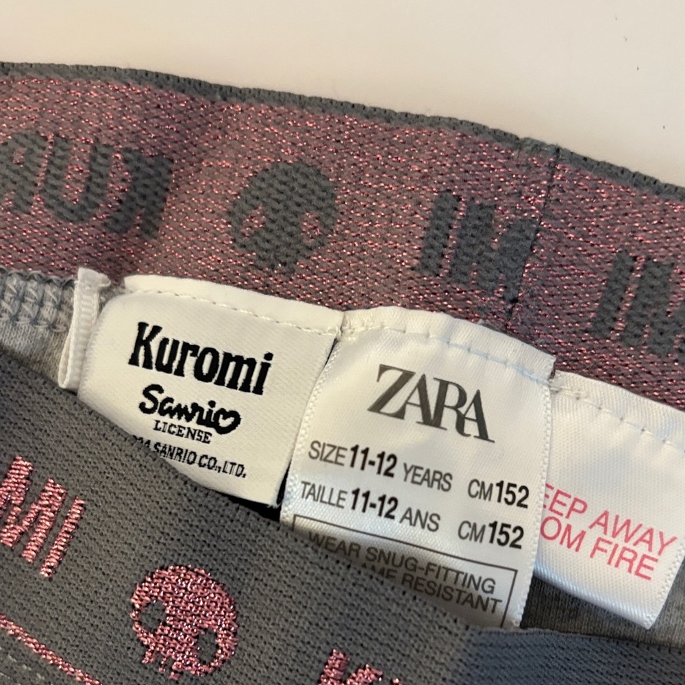 Zara Kuromi Kids Pajama Set - White and Gray - Picture 5 of 7